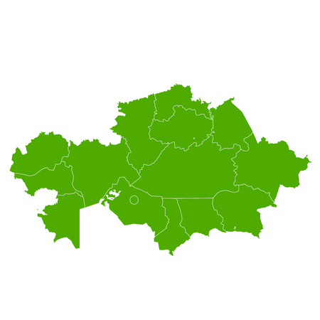 Kazakhstan map country iconのイラスト素材