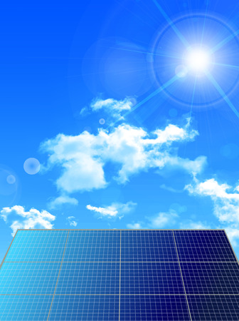 Solar sun sky backgroundのイラスト素材