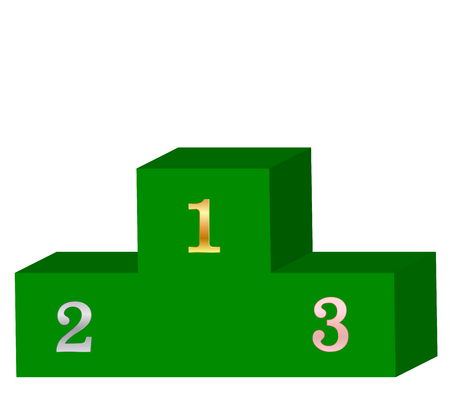 Brazil national flag podium iconのイラスト素材