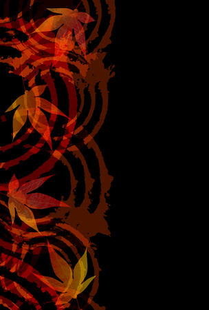 Autumn leaves maple autumn backgroundのイラスト素材