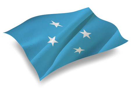 Micronesia Country flag iconのイラスト素材