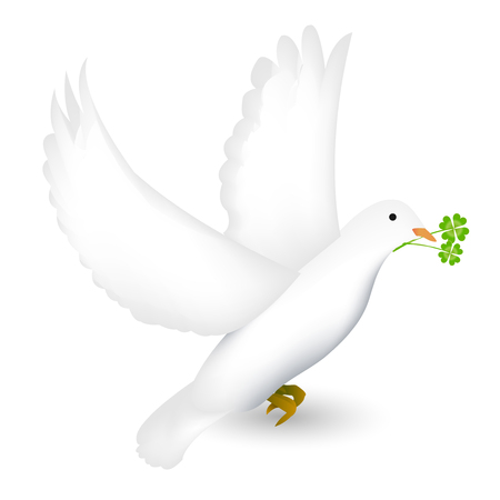 Rooster dove greeting cards iconのイラスト素材