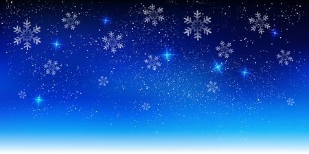 Christmas snow landscape backgroundのイラスト素材
