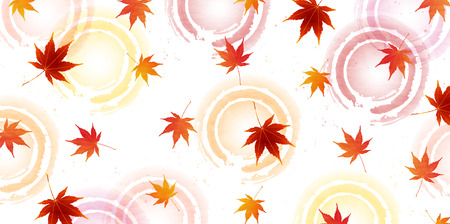 Autumn leaves autumn landscape backgroundのイラスト素材