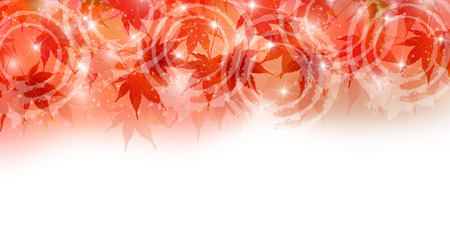 Autumn leaves autumn landscape backgroundのイラスト素材
