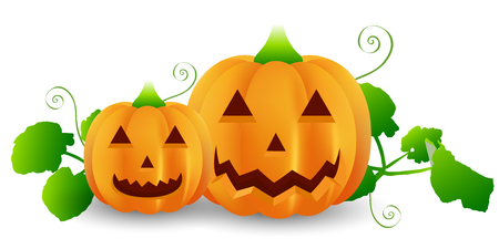 Halloween pumpkin ghost iconのイラスト素材