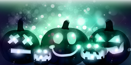 Halloween pumpkin ghost backgroundのイラスト素材