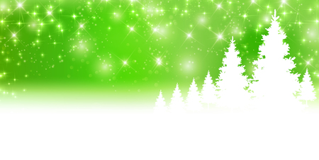Christmas snow fir tree backgroundのイラスト素材