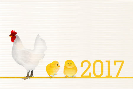 Rooster chicken greeting card background