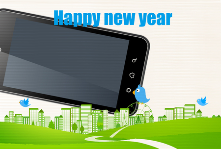 Rooster photo frame greeting card backgroundのイラスト素材