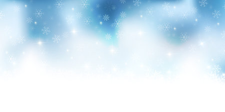 Christmas snow winter backgroundのイラスト素材