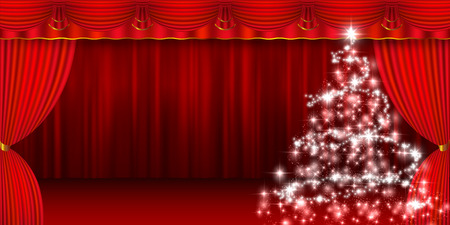 Christmas snow winter backgroundのイラスト素材