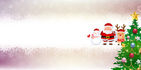 Christmas snow Santa backgroundのイラスト素材