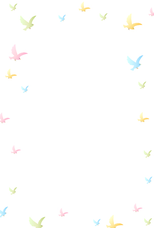 Castle colorful New Ear's card backgroundのイラスト素材