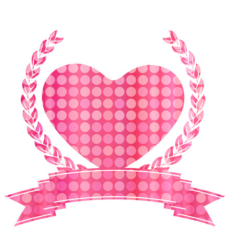 Valentine Heart Pink Iconのイラスト素材