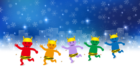 Demon Event Bean Backgroundのイラスト素材