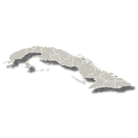 Cuba map city iconのイラスト素材