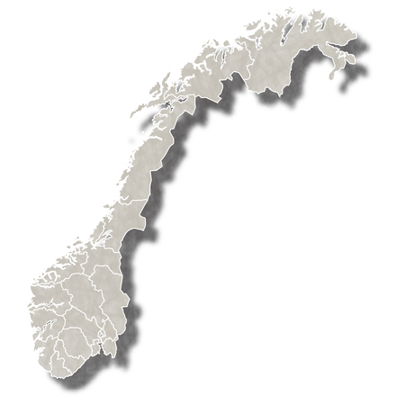 Norway map city iconのイラスト素材