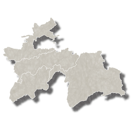 Tajikistan map city iconのイラスト素材