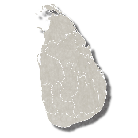 Sri Lanka map city iconのイラスト素材