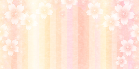 Cherry spring flower backgroundのイラスト素材