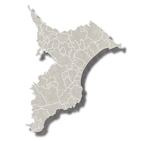 Chiba Japan map iconのイラスト素材