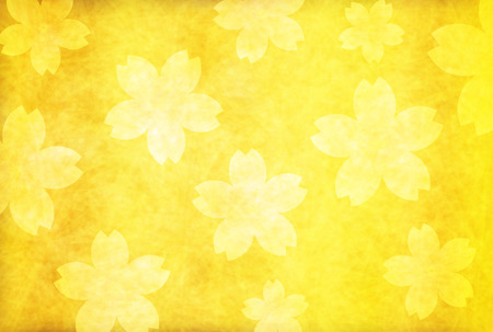 Cherry spring Japanese paper backgroundのイラスト素材
