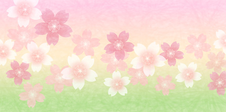 Cherry spring flower backgroundのイラスト素材