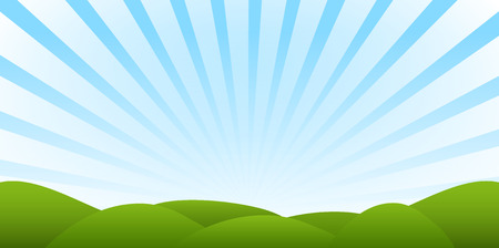 New green tree scenery backgroundのイラスト素材