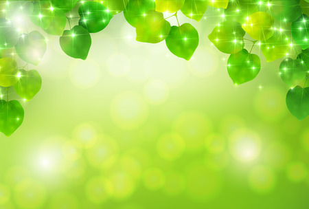 New green leaves landscapeのイラスト素材