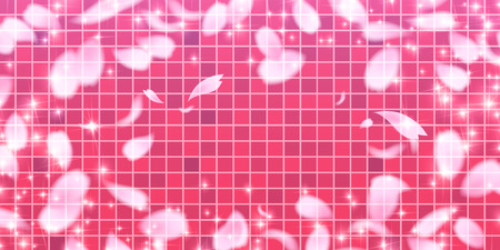 Cherry spring flower backgroundのイラスト素材
