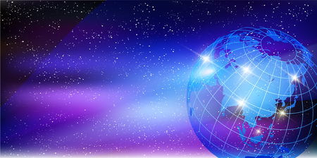 Earth World Cosmos Backgroundのイラスト素材