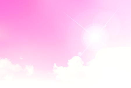 Spring sky landscape backgroundのイラスト素材