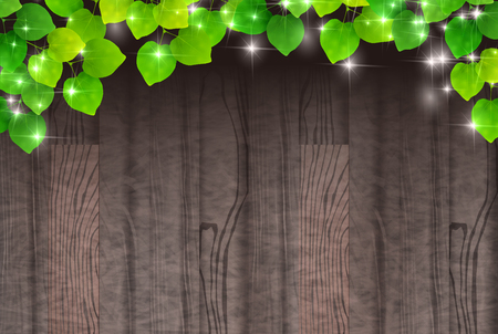 Fresh green tree wood grain backgroundのイラスト素材