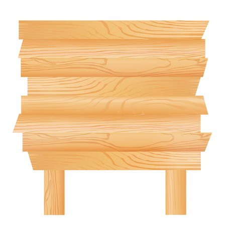 Wood grain sign board iconのイラスト素材