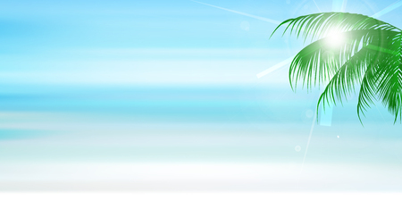 Sea landscape Summer backgroundのイラスト素材
