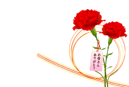 Mother's Day Carnation Spring backgroundのイラスト素材