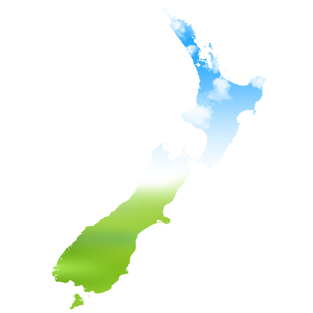 New zealand Sky map icon.のイラスト素材
