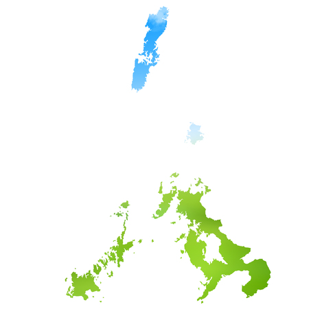 Nagasaki Map landscape iconのイラスト素材