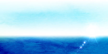 Summer sea scenery backgroundのイラスト素材
