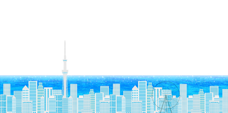 City skyline landscapeのイラスト素材