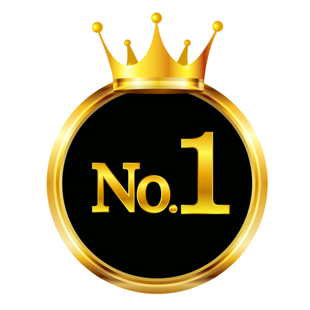 Crown medal gold iconのイラスト素材