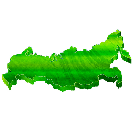 Russia Map Japanese paper iconのイラスト素材