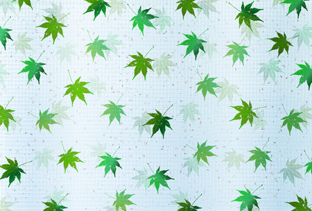Maple summer Japanese paper backgroundのイラスト素材