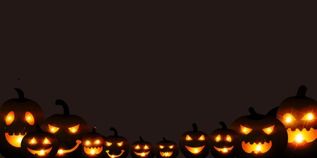 Halloween pumpkin ghost backgroundのイラスト素材