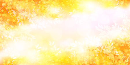 Maple autumn landscape backgroundのイラスト素材