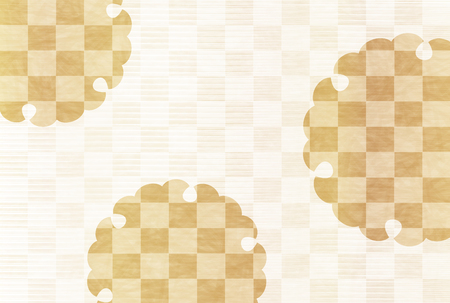 Pattern gold Japanese pattern background.のイラスト素材