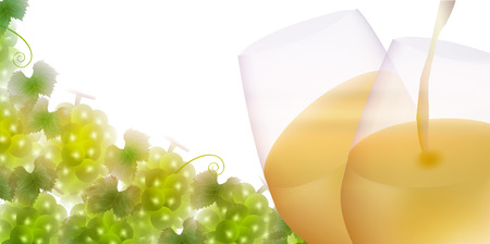 Wine grape autumn backgroundのイラスト素材