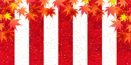 Maple autumn leaf backgroundのイラスト素材