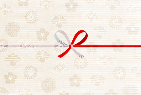 Paper wrapping celebration Japanese paper backgroundのイラスト素材